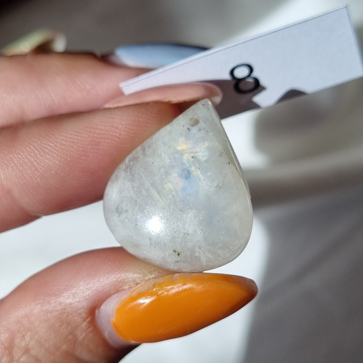 Moonstone Drilled Cabochon - Sparrow and Fox
