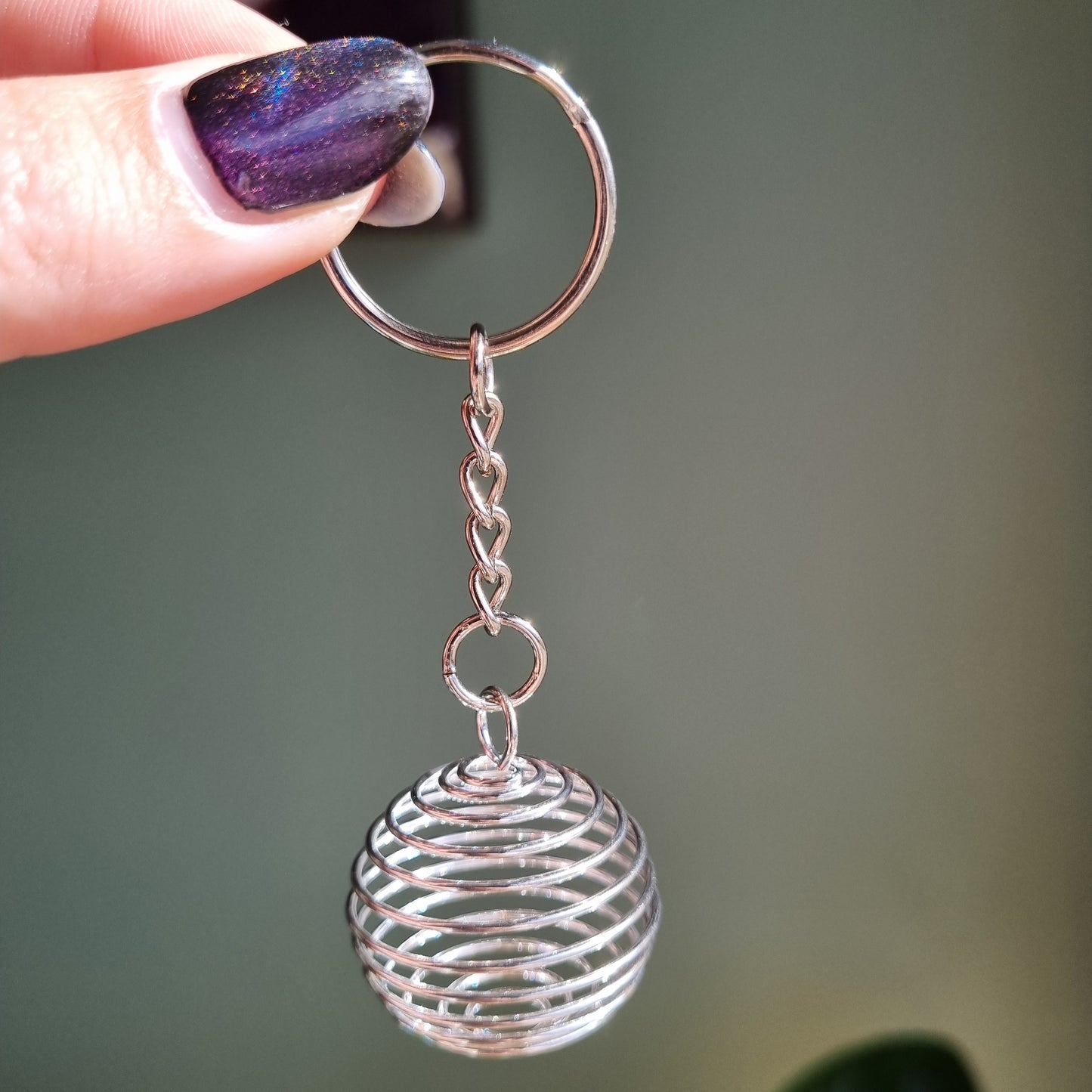 Silver Plated Spiral Cage - 30mm - Sparrow and Fox