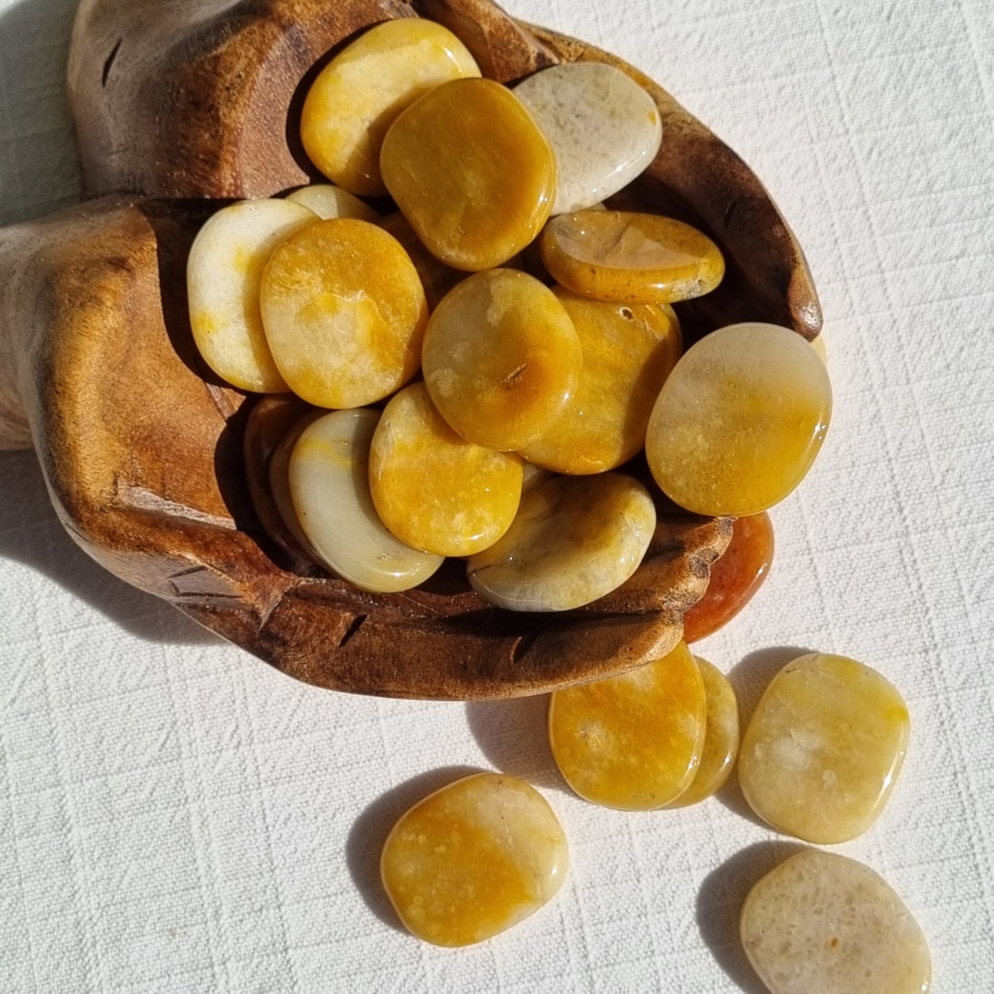 Yellow Aventurine Flat Stone