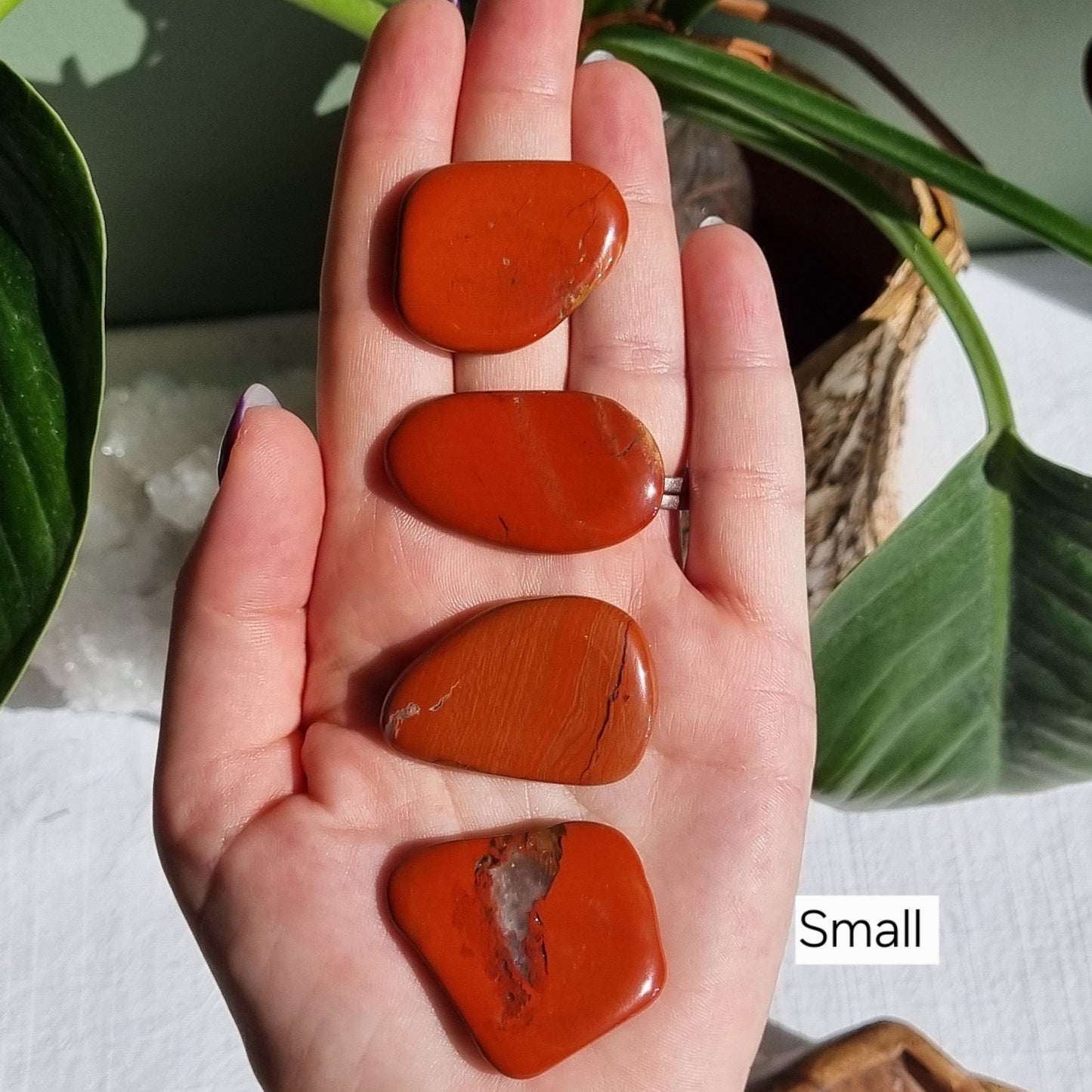Red Jasper Flat Stone