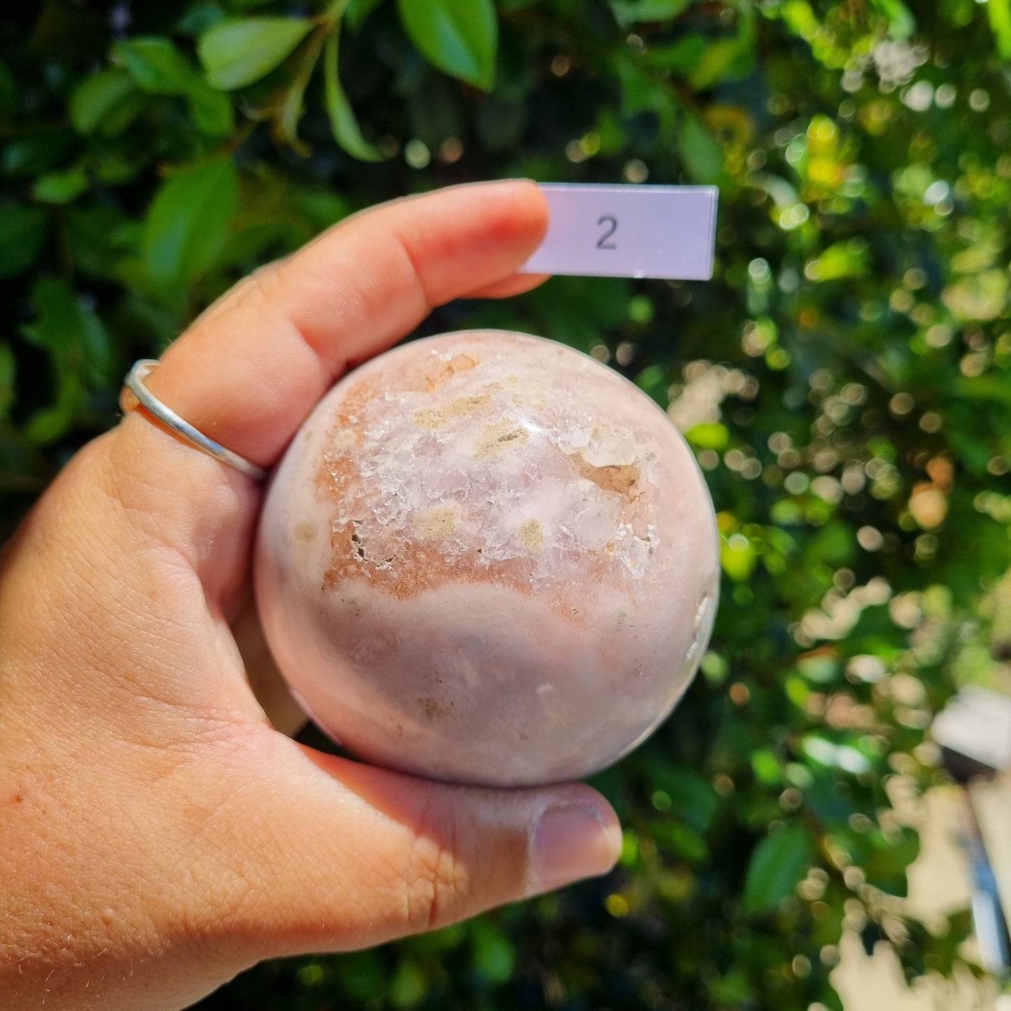 Pink Amethyst Sphere - Brazil - 423g