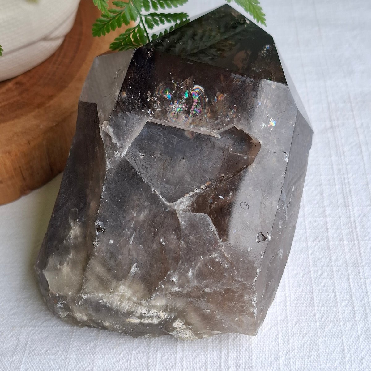 Smokey Quartz Natural & Polished Point - 1.12kgs