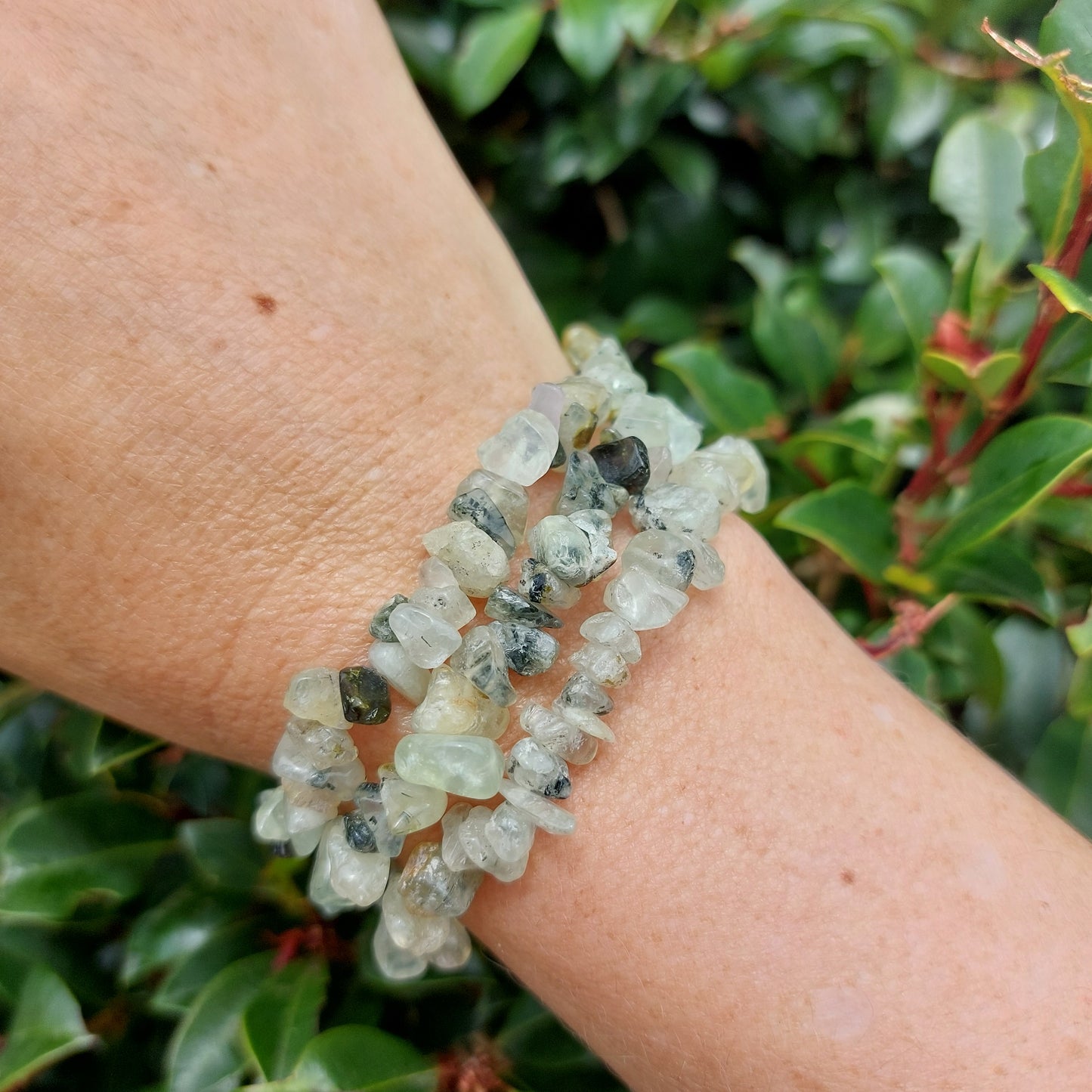 Prehnite Chip Bracelet