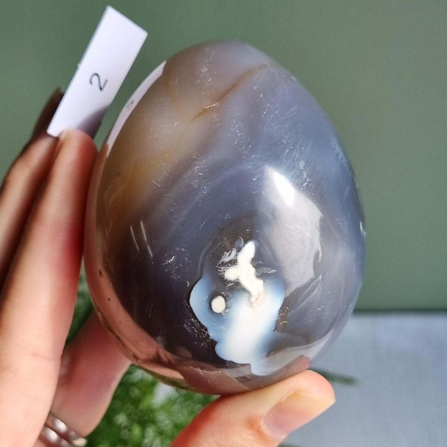 Orca Agate Egg - Madagscar
