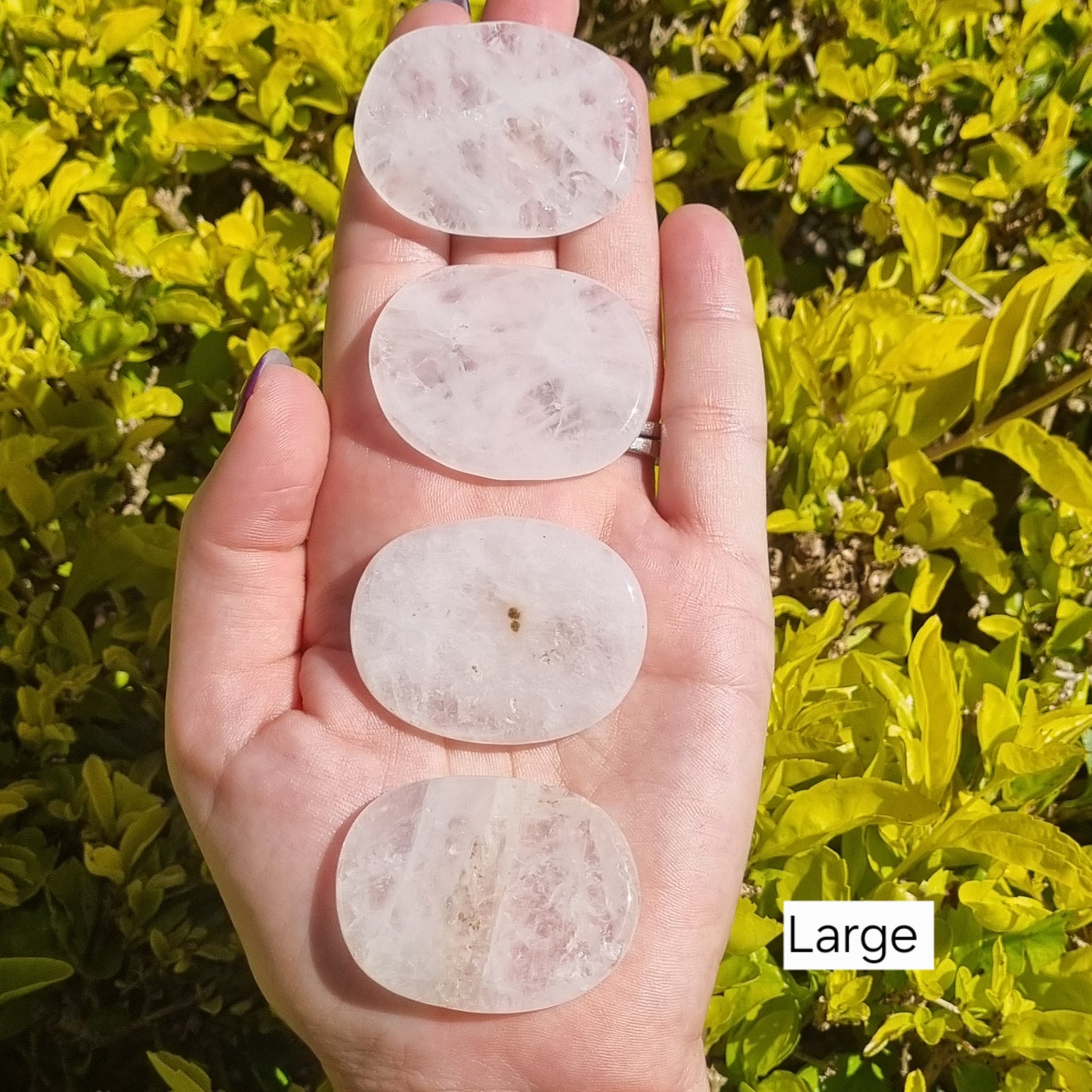 Milky Quartz Flat Stone - Sparrow and Fox