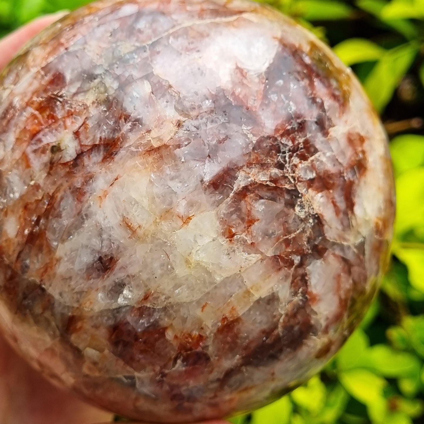 Fire Quartz Sphere - Madagascar - 1.234kg