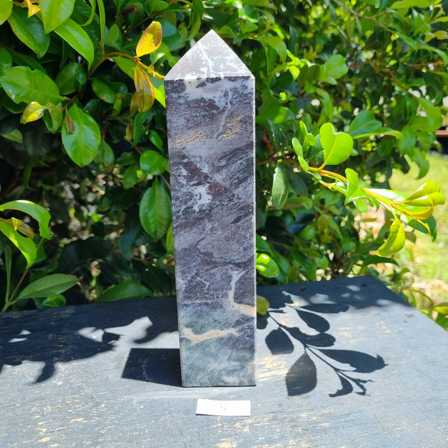 Hematite with Chlorite Obelisk