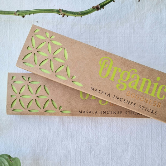Green Incense Sticks - Organic Goodness Masala Incense - Sparrow and Fox