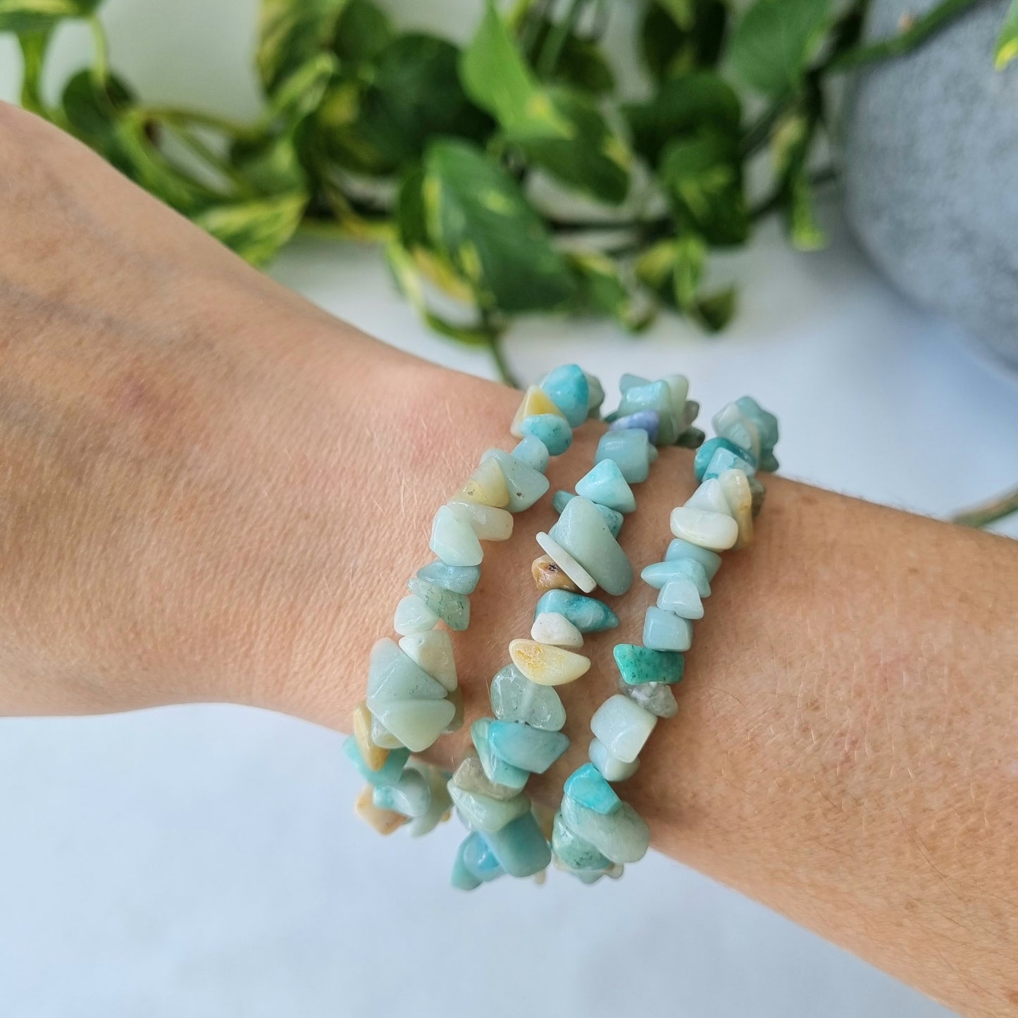 Amazonite Chip Bracelet - Sparrow and Fox