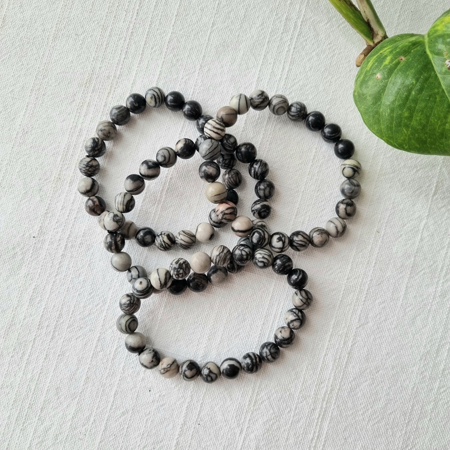 Picasso Jasper Round Bead Bracelet - 8mm - Sparrow and Fox