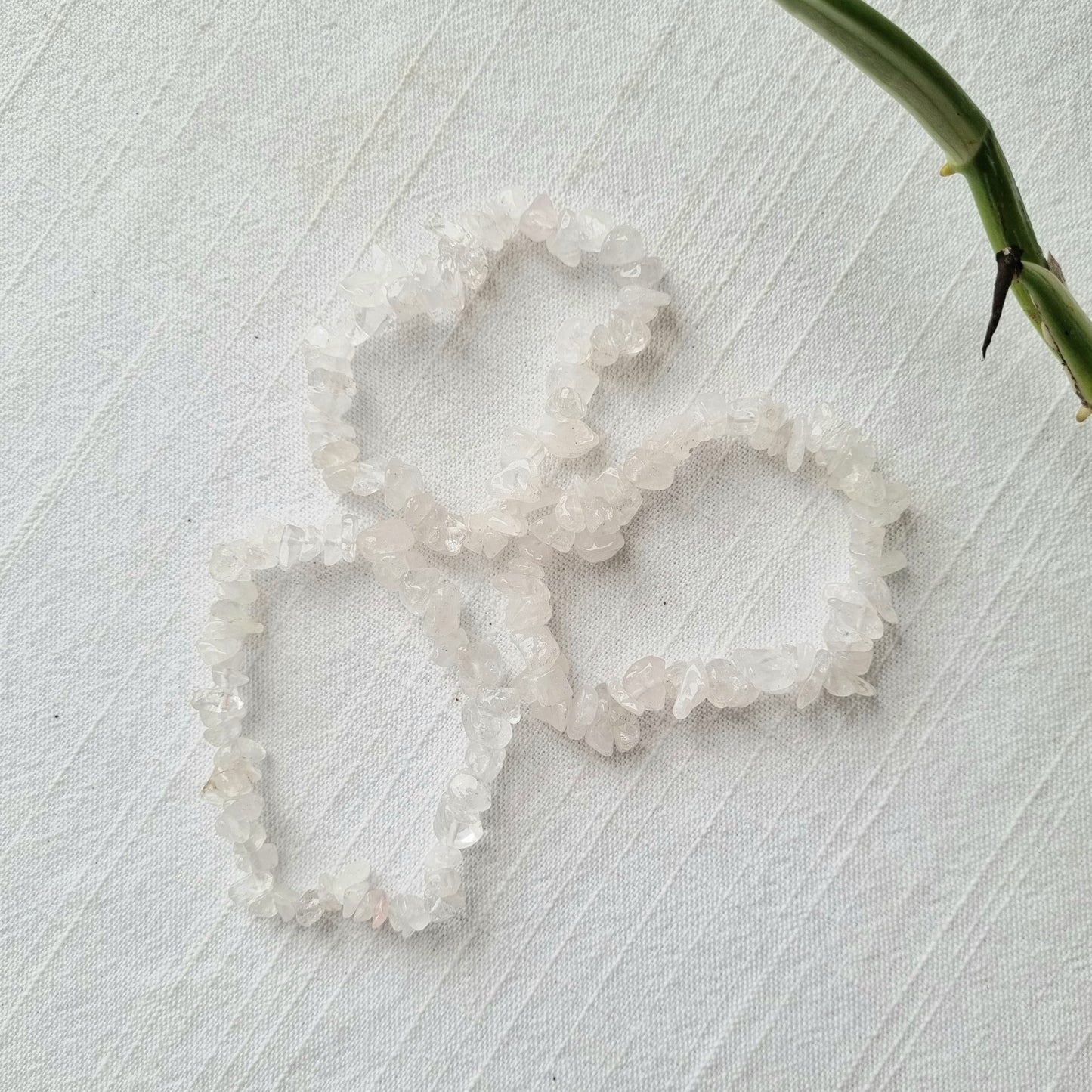 Clear Quartz Chip Bracelet - Sparrow and Fox