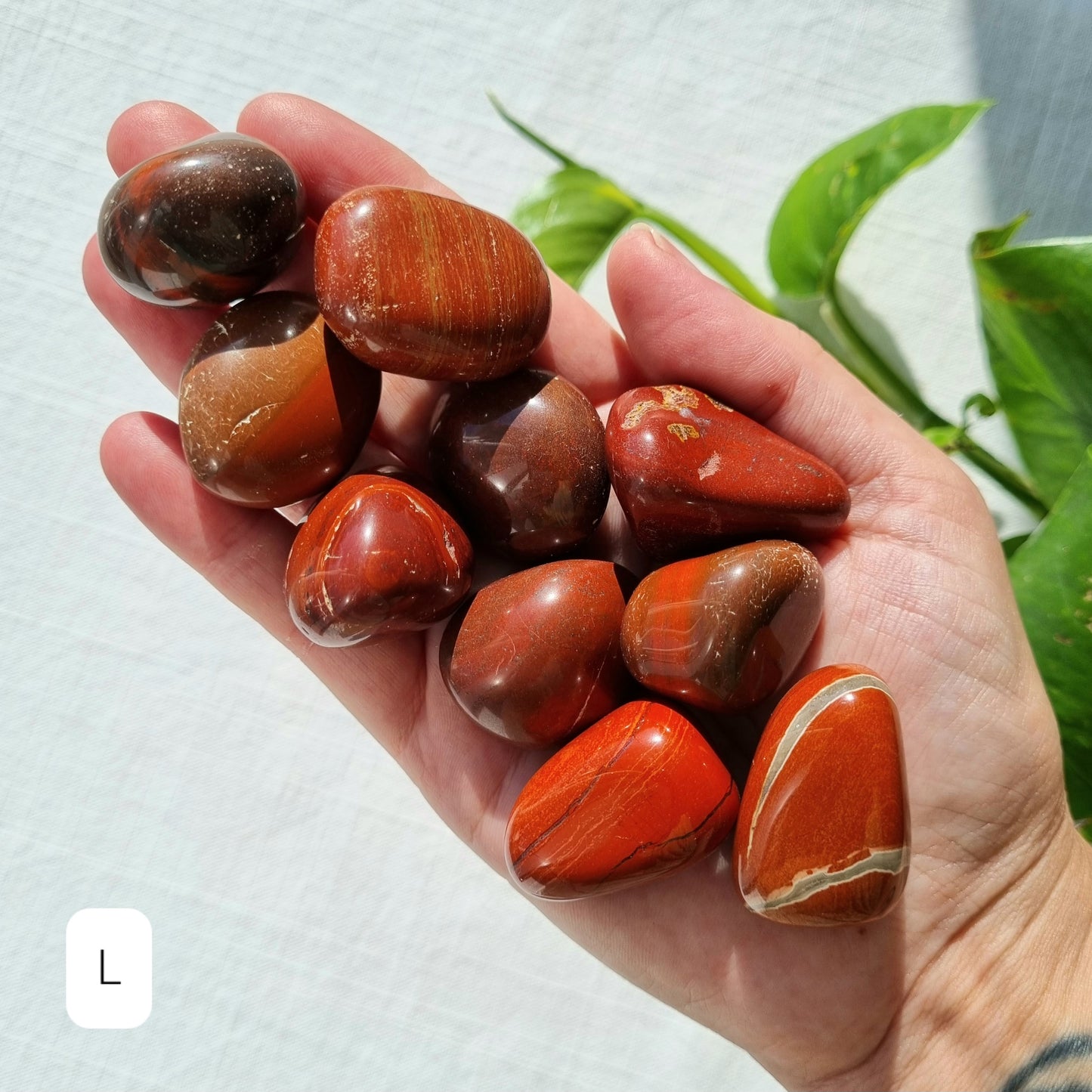 Red Jasper Tumble - Sparrow and Fox