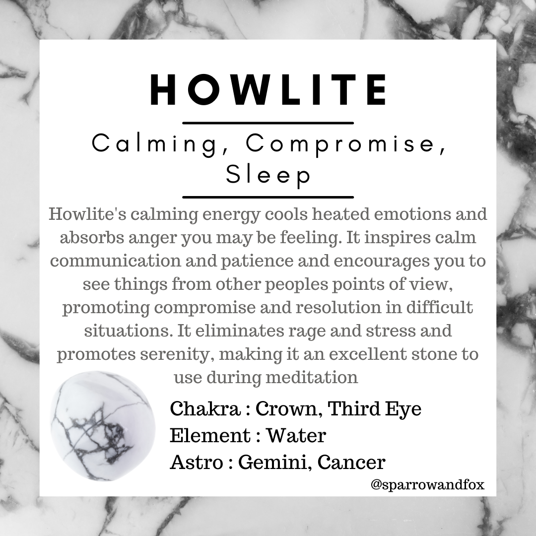 Howlite – Sparrow and Fox