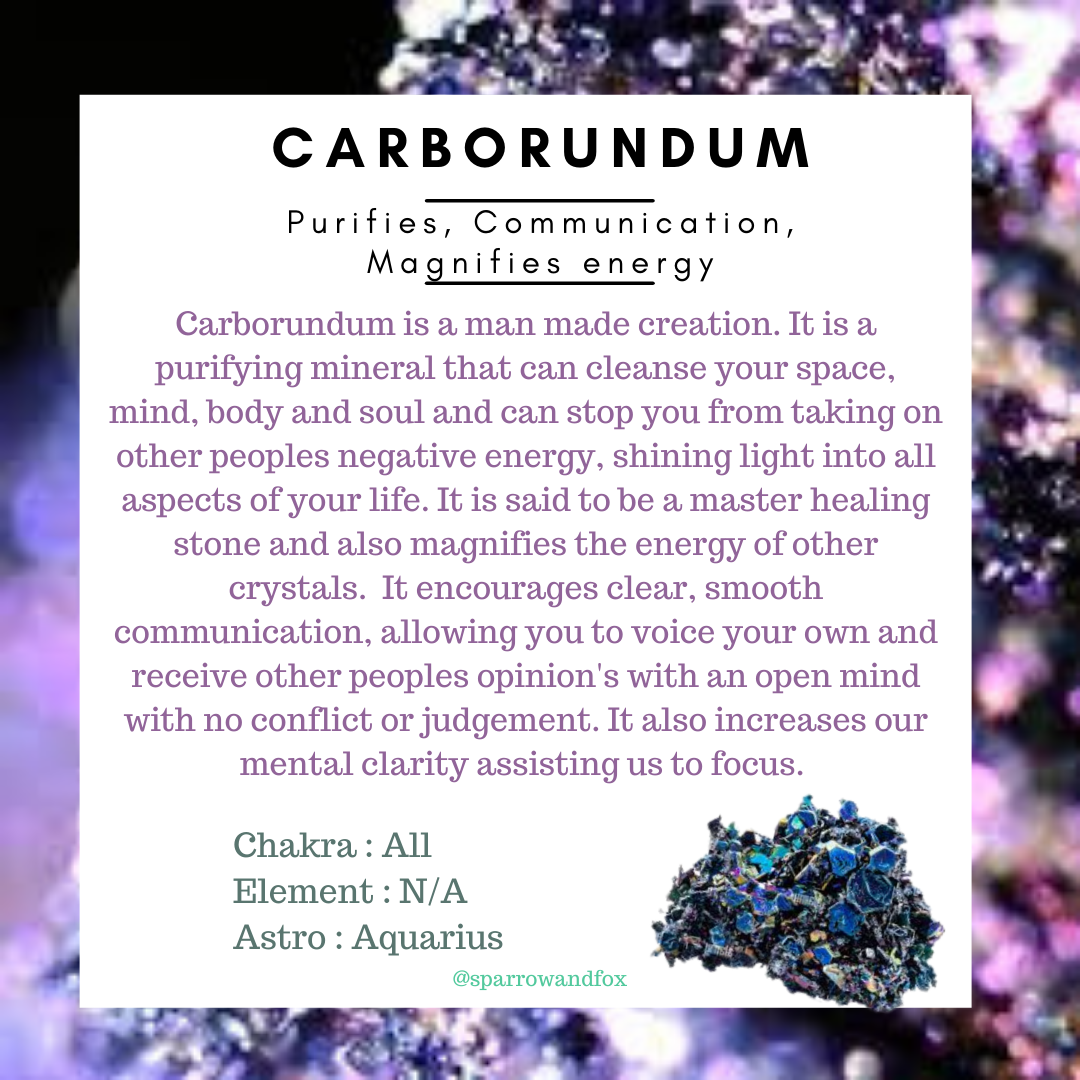 Carbo Randum Carborundum – Sparrow and Fox