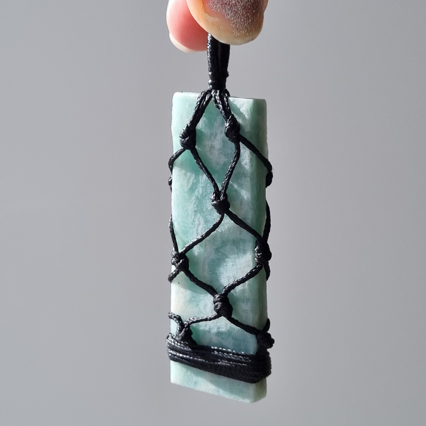 Amazonite Macrame Necklace - Sparrow and Fox