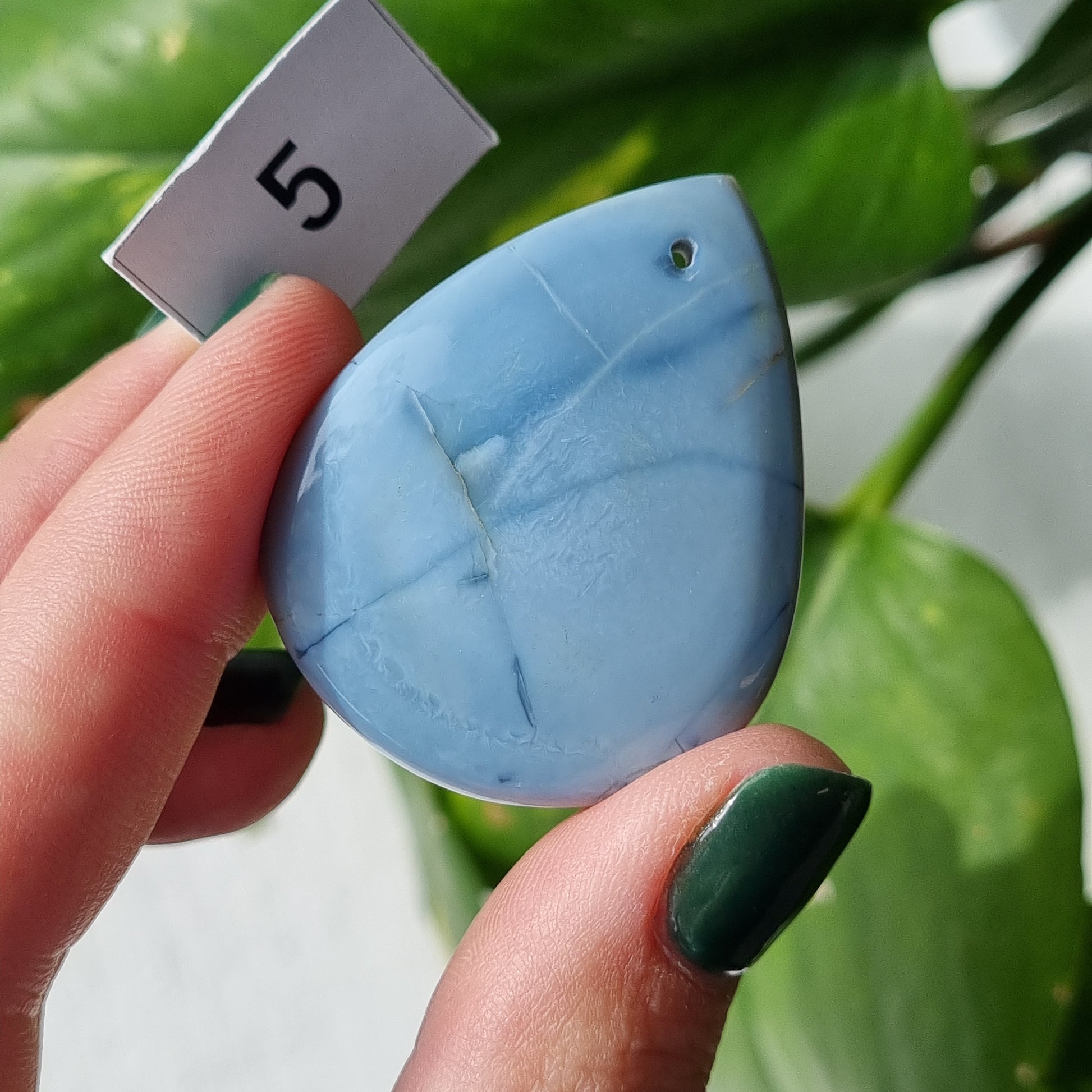 Blue Opal Drilled Cabochon - Sparrow and Fox