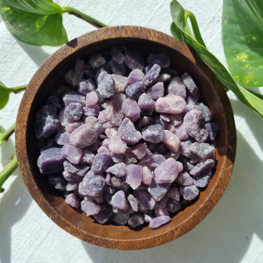 Lepidolite Raw Chips - Sparrow and Fox