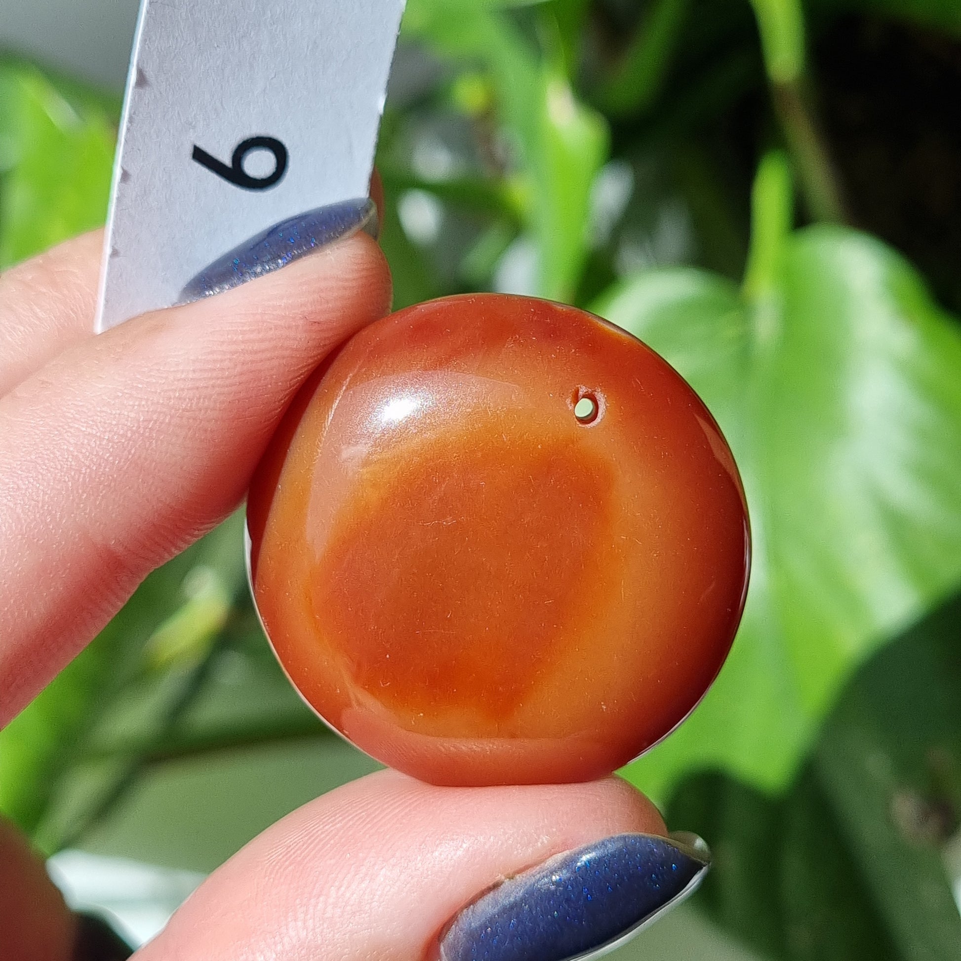 Carnelian Drilled Cabochon - Sparrow and Fox