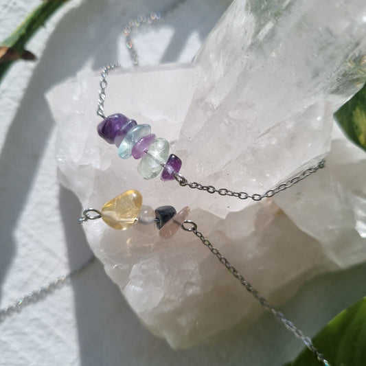 Fluorite Chip Necklace - Sparrow and Fox