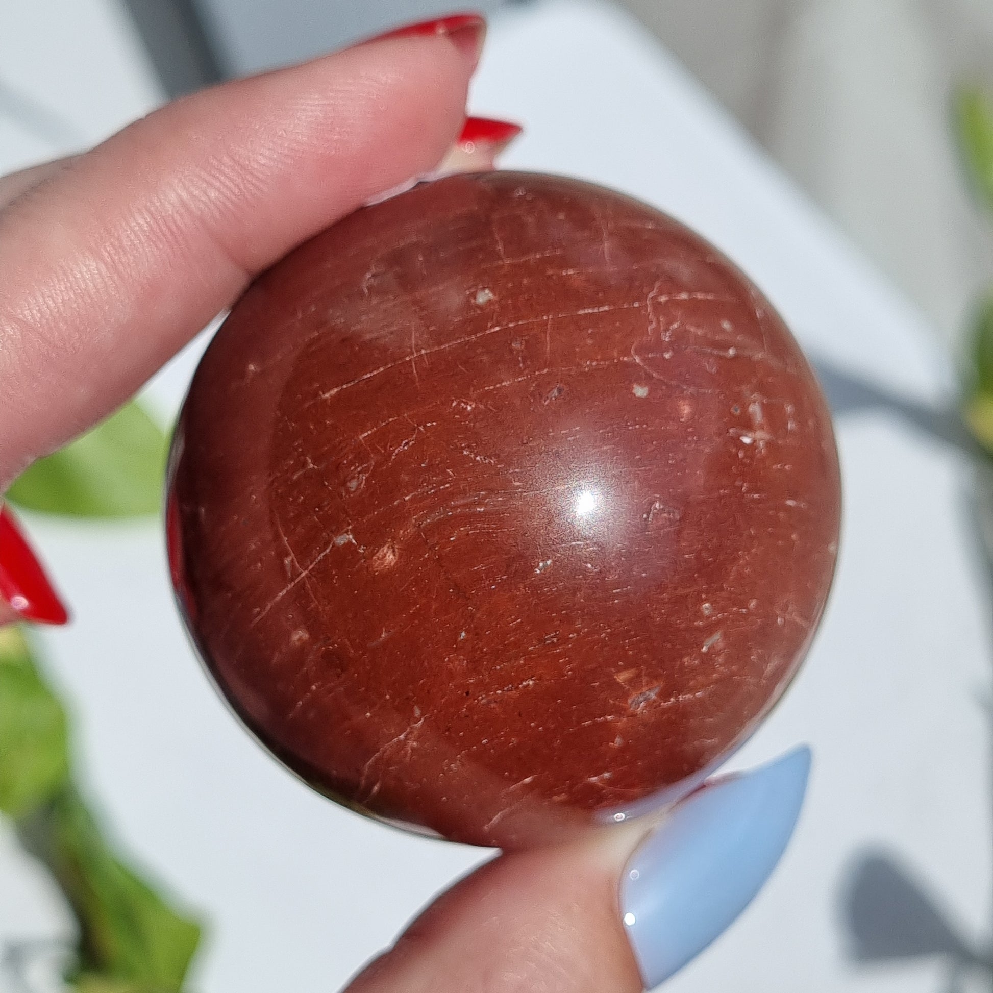 Red Jasper Sphere - 180g - Sparrow and Fox
