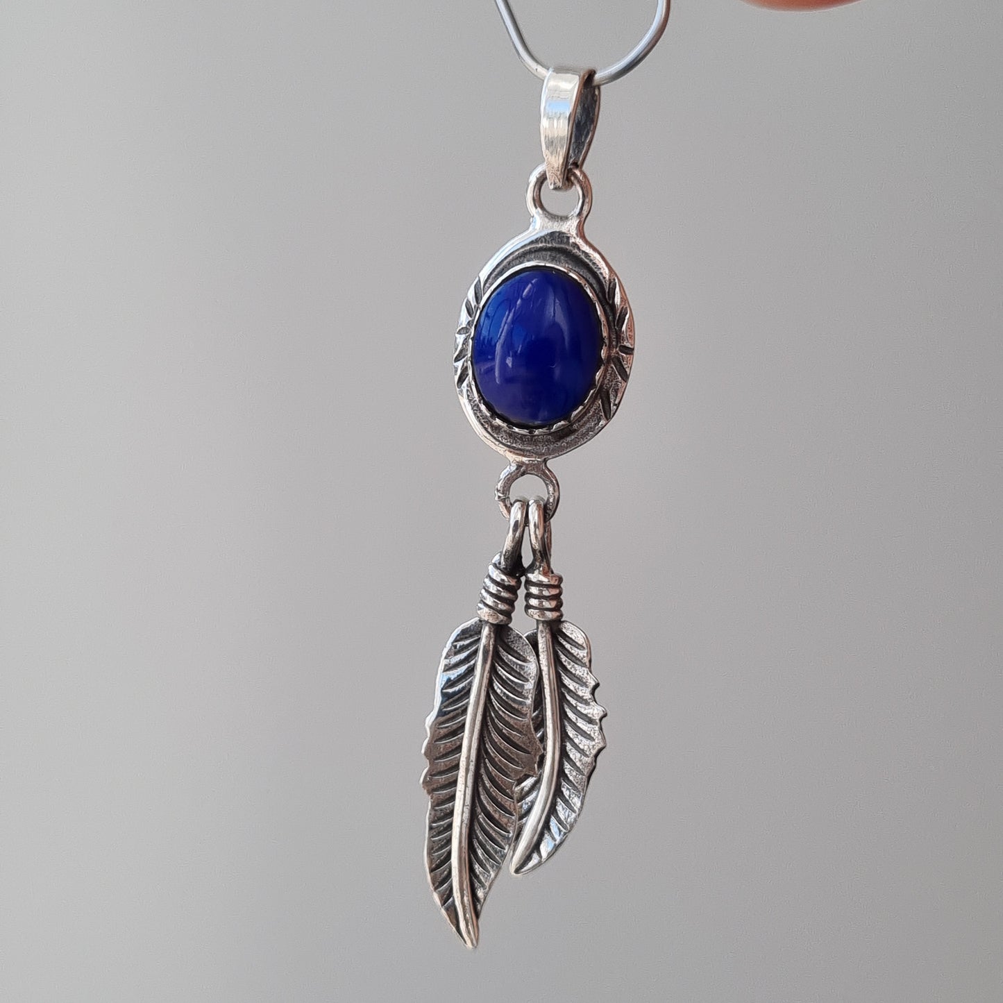 Catching Dreams Sterling Silver & Crystal Pendant - Sparrow and Fox