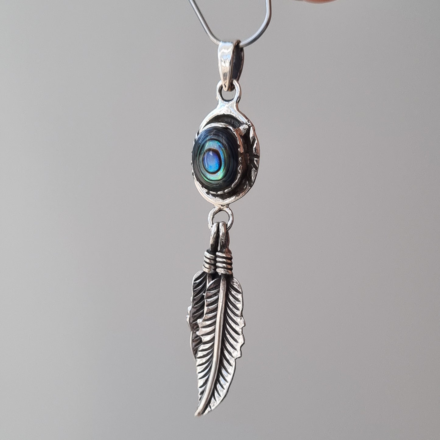 Catching Dreams Sterling Silver & Crystal Pendant - Sparrow and Fox