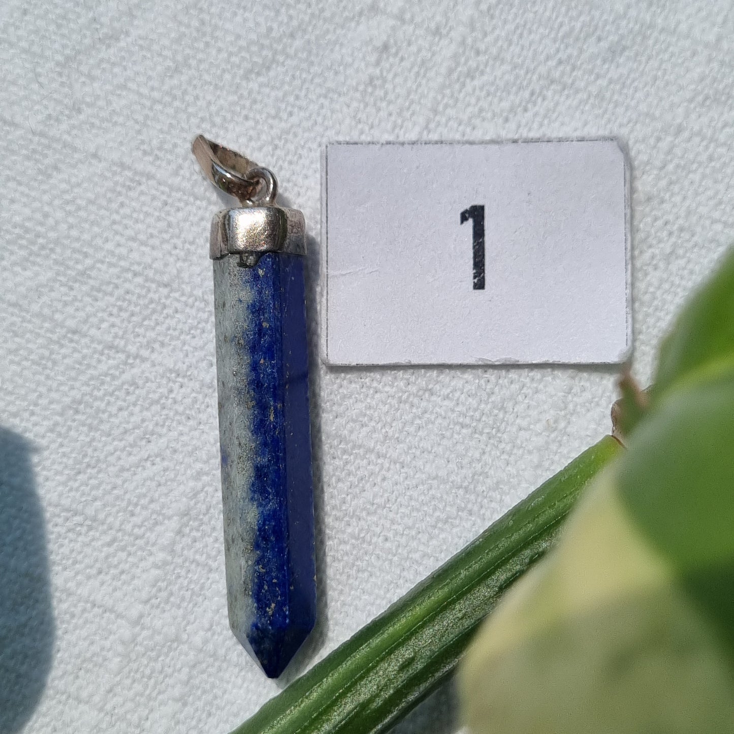 Lapis Lazuli Point Sterling Silver Pendant - Sparrow and Fox