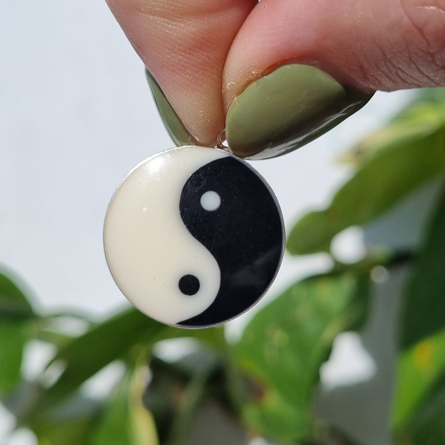 Yin Yang Charm/Pendant in Sterling Silver - Sparrow and Fox