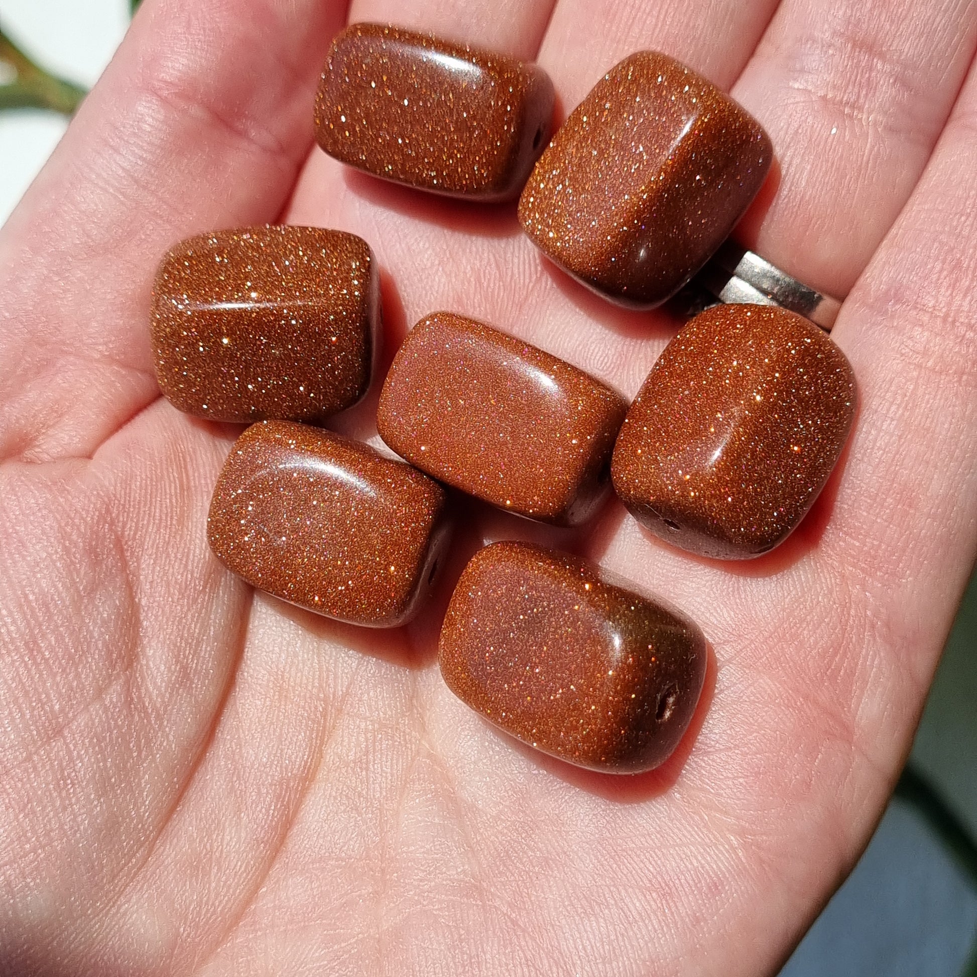 Goldstone Beads - 17-20mm - Sparrow and Fox