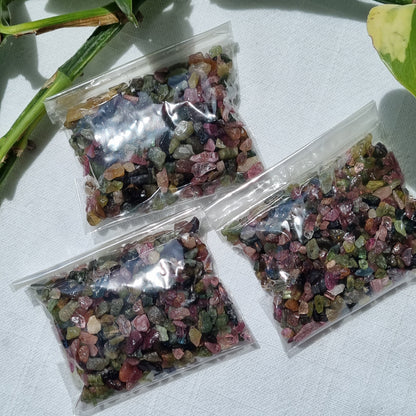 Mixed Tourmaline Chips - 50g - Sparrow and Fox