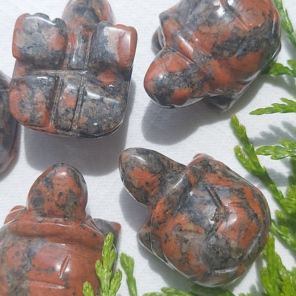 Red Granite Turtle - 40mm - Sparrow and Fox