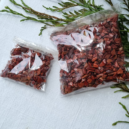 Red Jasper Crystal Chips - Sparrow and Fox