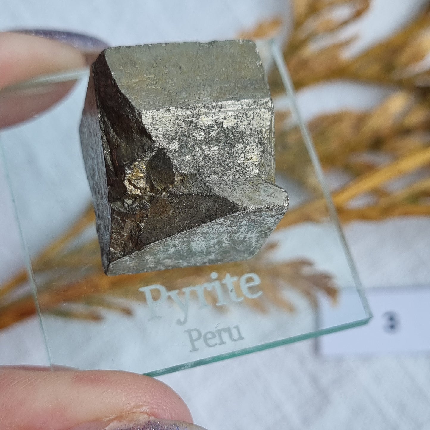 Cubic Pyrite Specimen - Peru - Sparrow and Fox