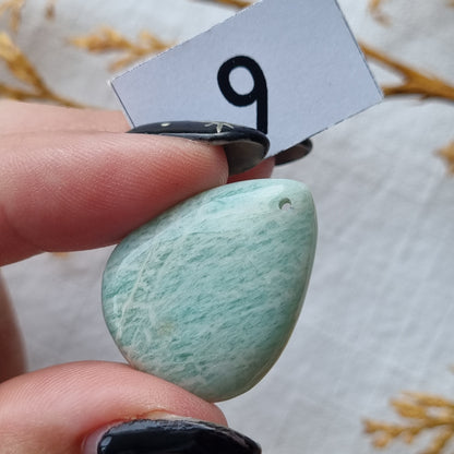 Amazonite Drilled Cabochon - Sparrow and Fox
