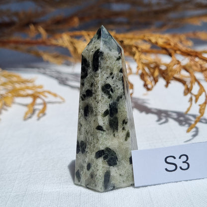 Green Tourmaline in Quartz Tower - India - Sparrow and Fox