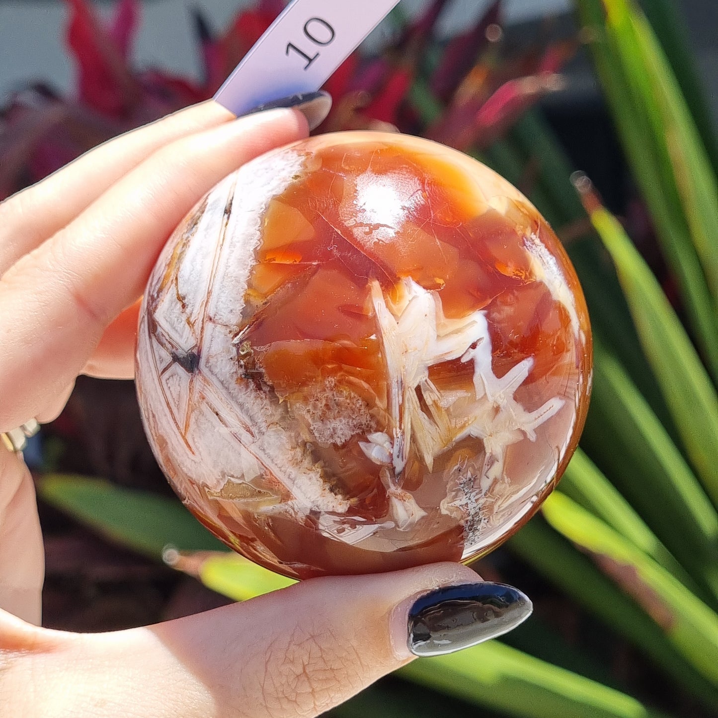 Dragon Agate Sphere - Sparrow and Fox