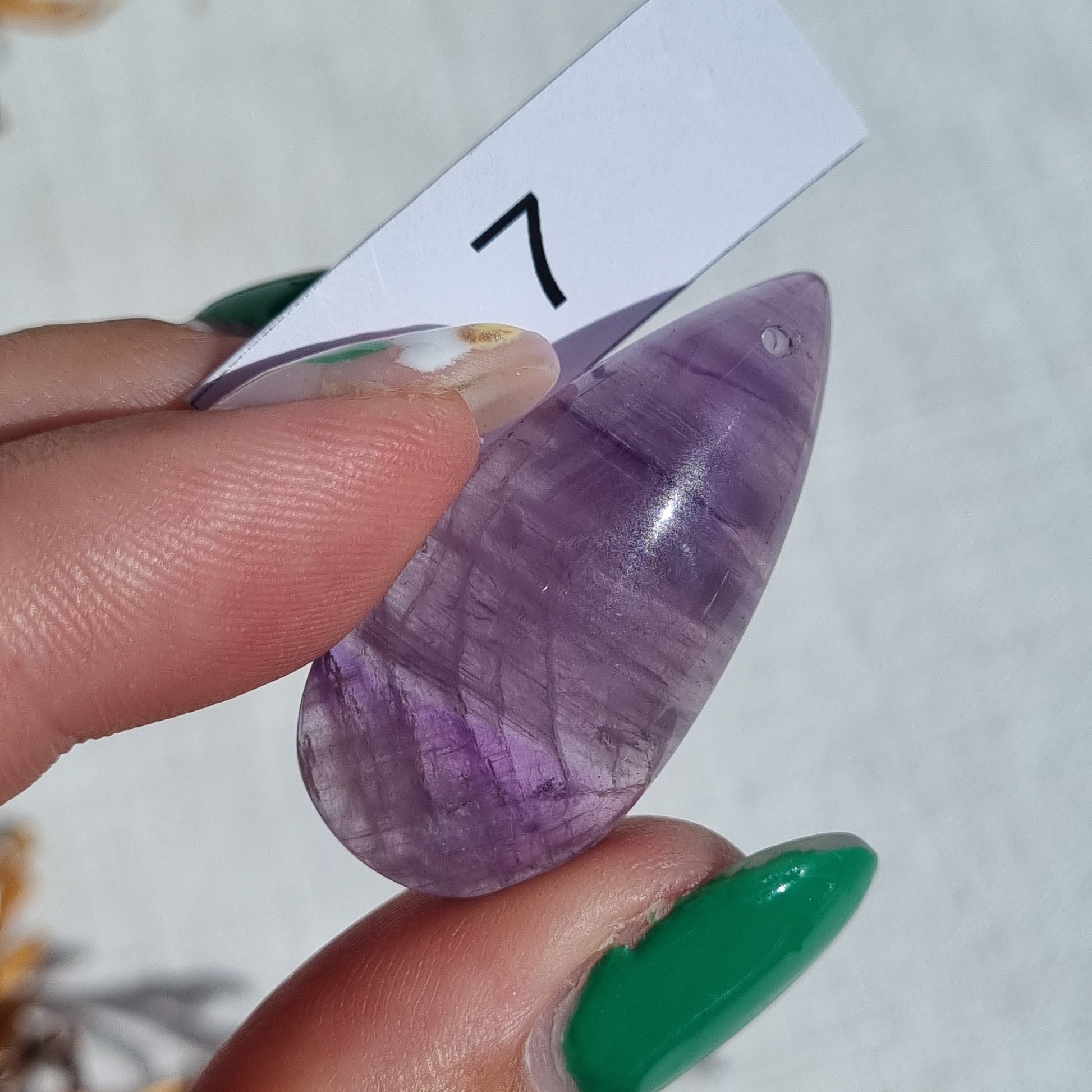 Amethyst Drilled Cabochon - Sparrow and Fox