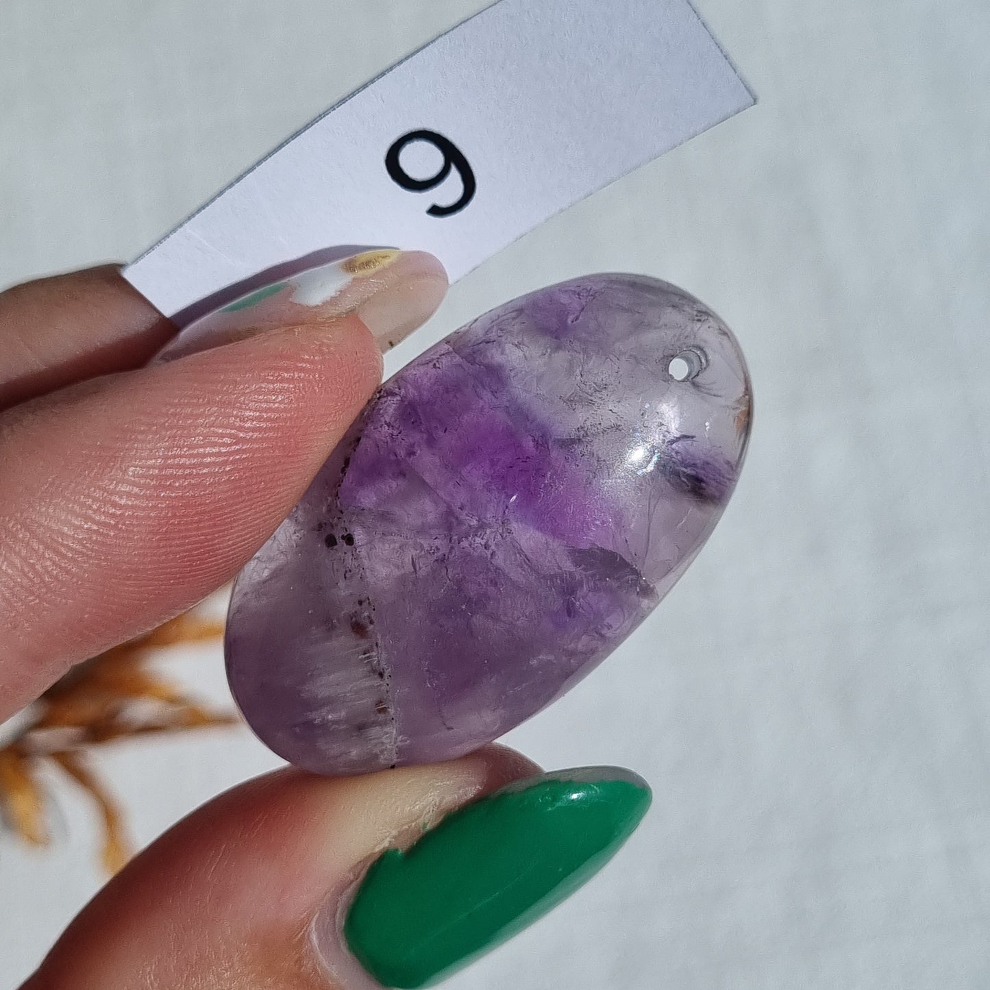 Amethyst Drilled Cabochon - Sparrow and Fox