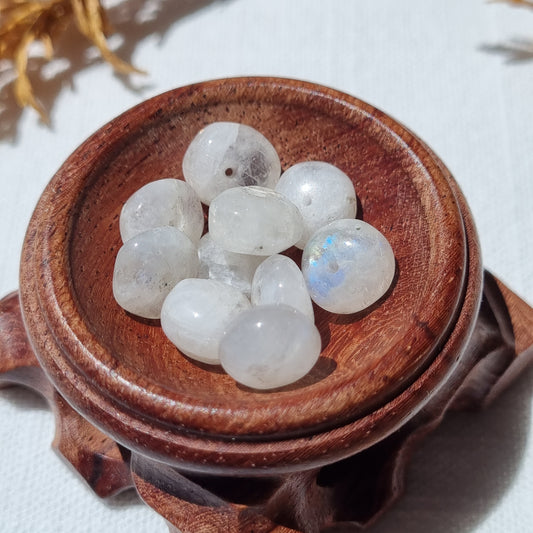 Moonstone Freeform Oval Beads - 8-9mm - Sparrow and Fox