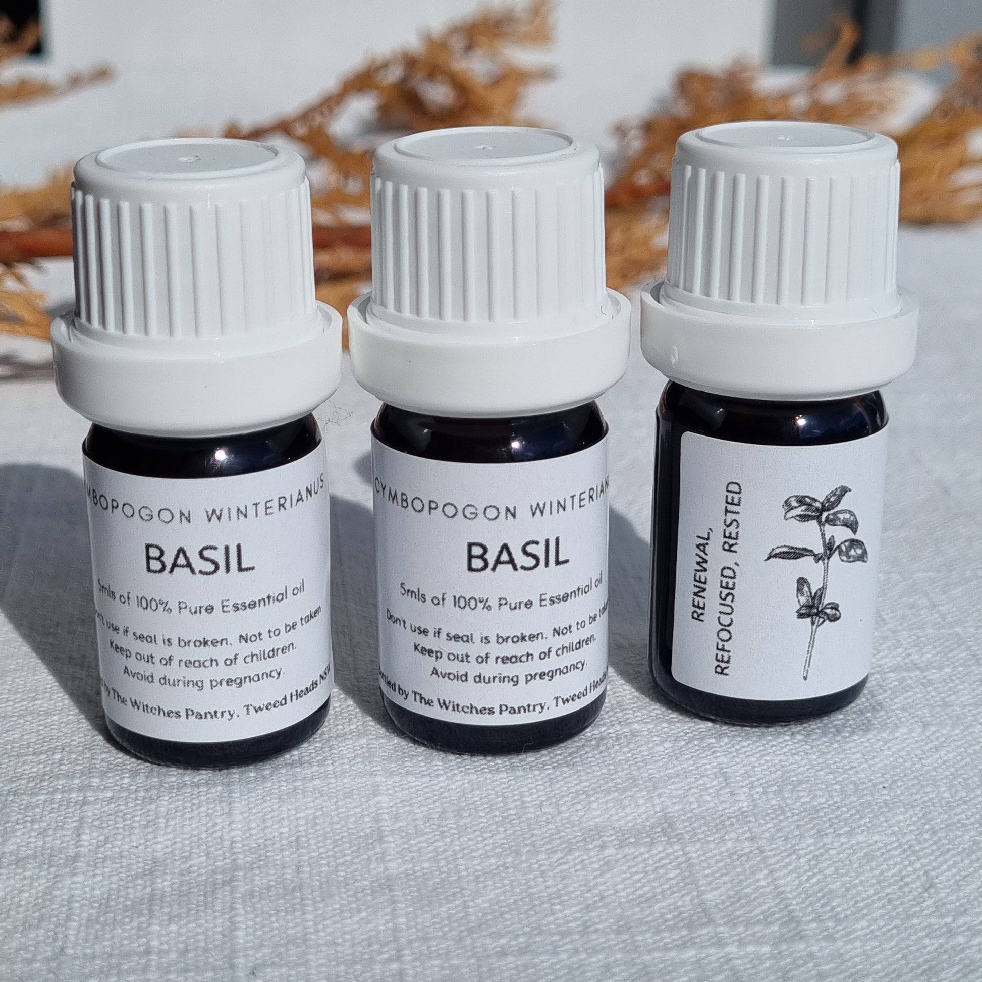 Basil Essential Oil - 5ml - The Witches Pantry - Sparrow and Fox