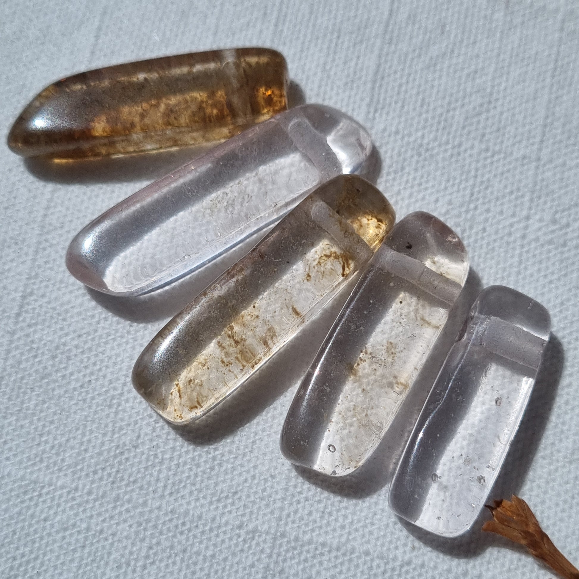Mixed Quartz Drilled Point Beads - 5 pack - Sparrow and Fox
