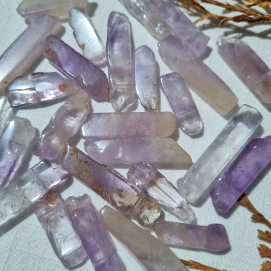 Amethyst Drilled Point Beads - 5 pack - Sparrow and Fox