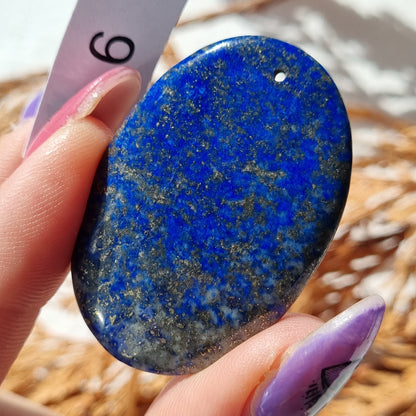 Lapis Lazuli Drilled Cabochon - Sparrow and Fox