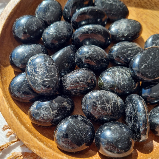 Black Tourmaline Tumble - Sparrow and Fox