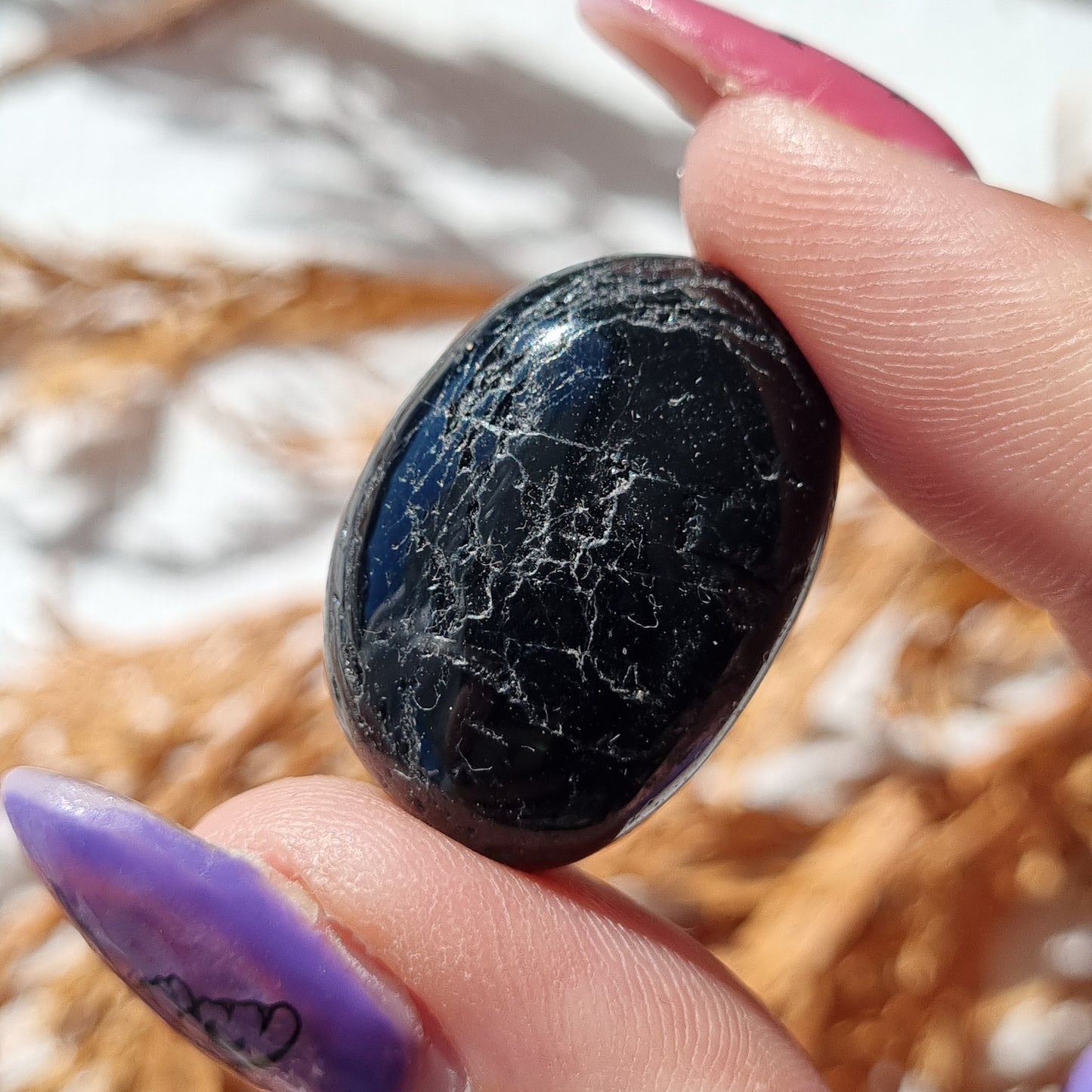 Black Tourmaline Tumble - Sparrow and Fox