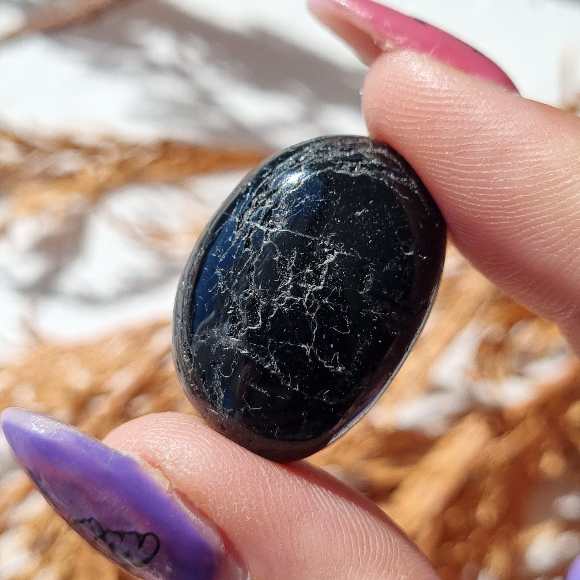 Black Tourmaline Tumble - Sparrow and Fox