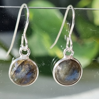 Labradorite sterling silver earrings - Sparrow and Fox