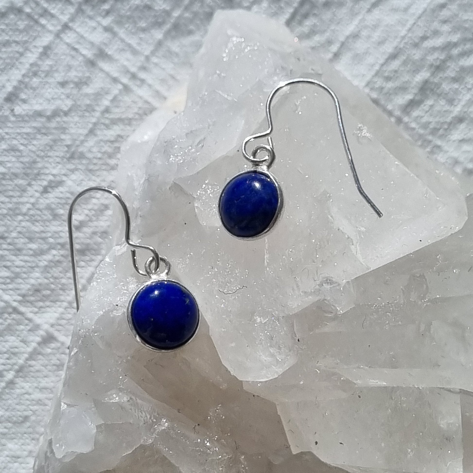 Lapis Lazuli sterling silver earrings - Sparrow and Fox
