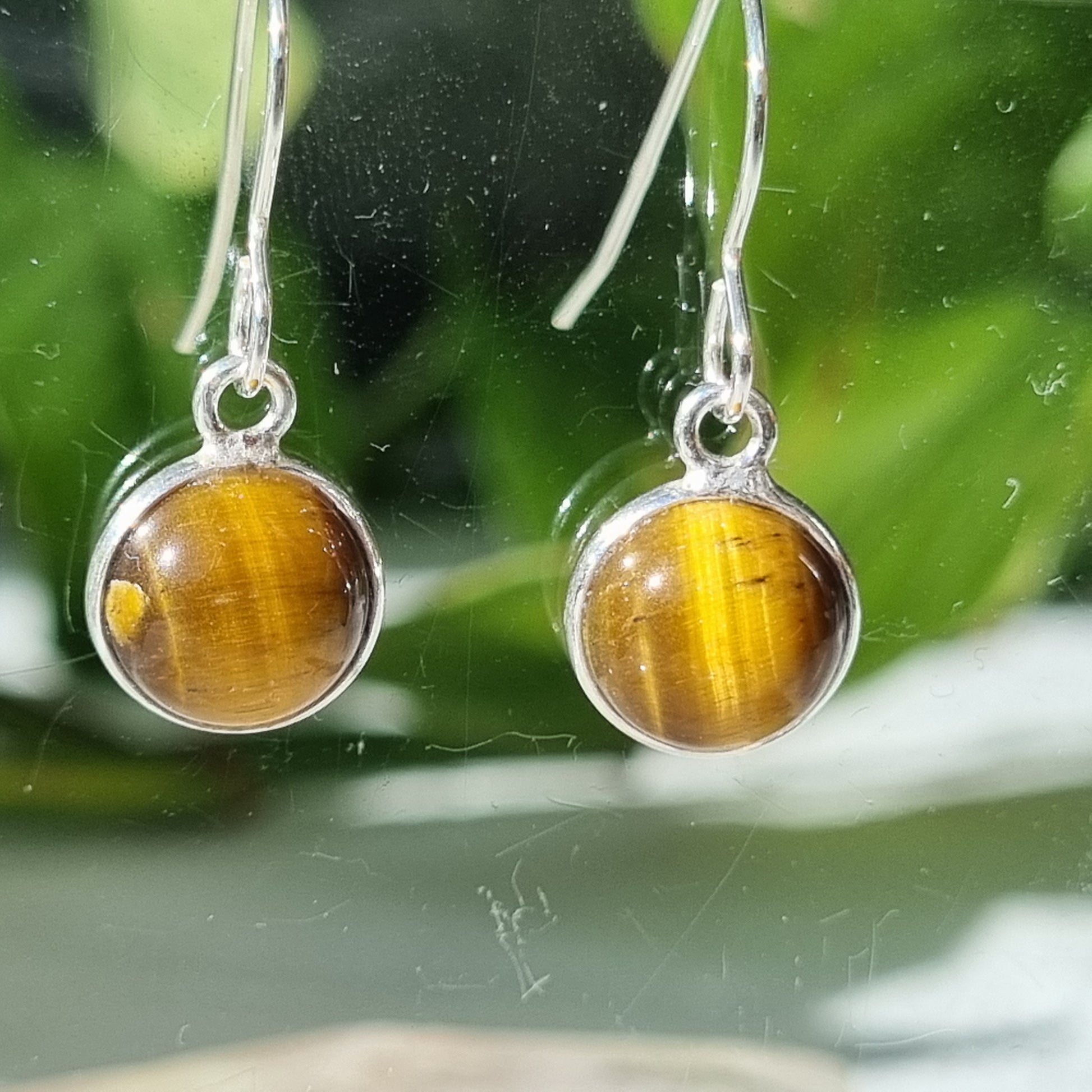 Tigers Eye sterling silver earrings - Sparrow and Fox