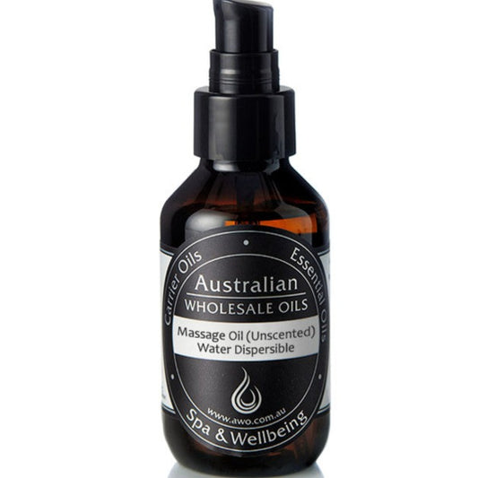 Massage Oil (Unscented) Water Dispersible - 100ml - Sparrow and Fox